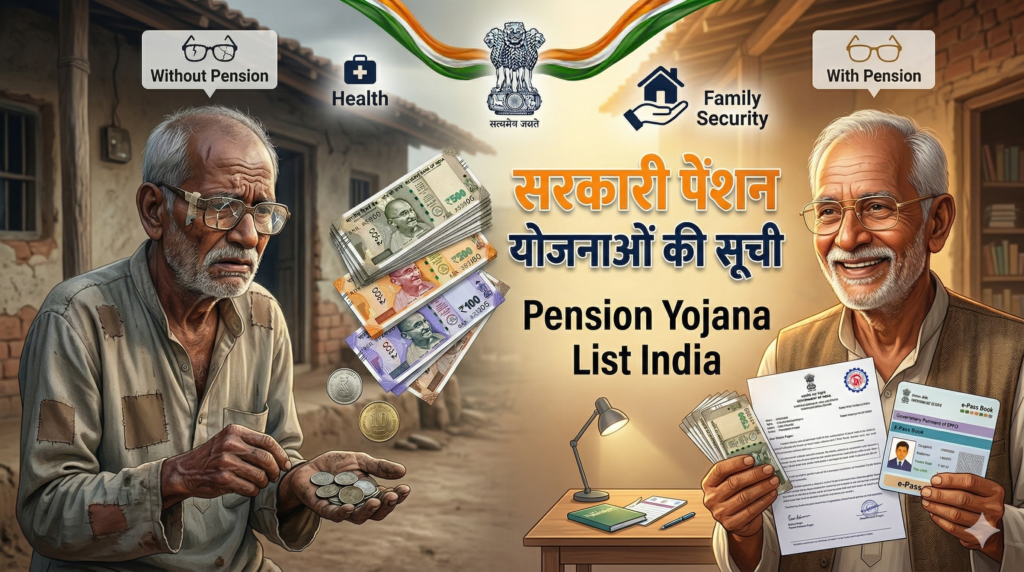 सरकारी पेंशन योजनाओं की सूची 2026